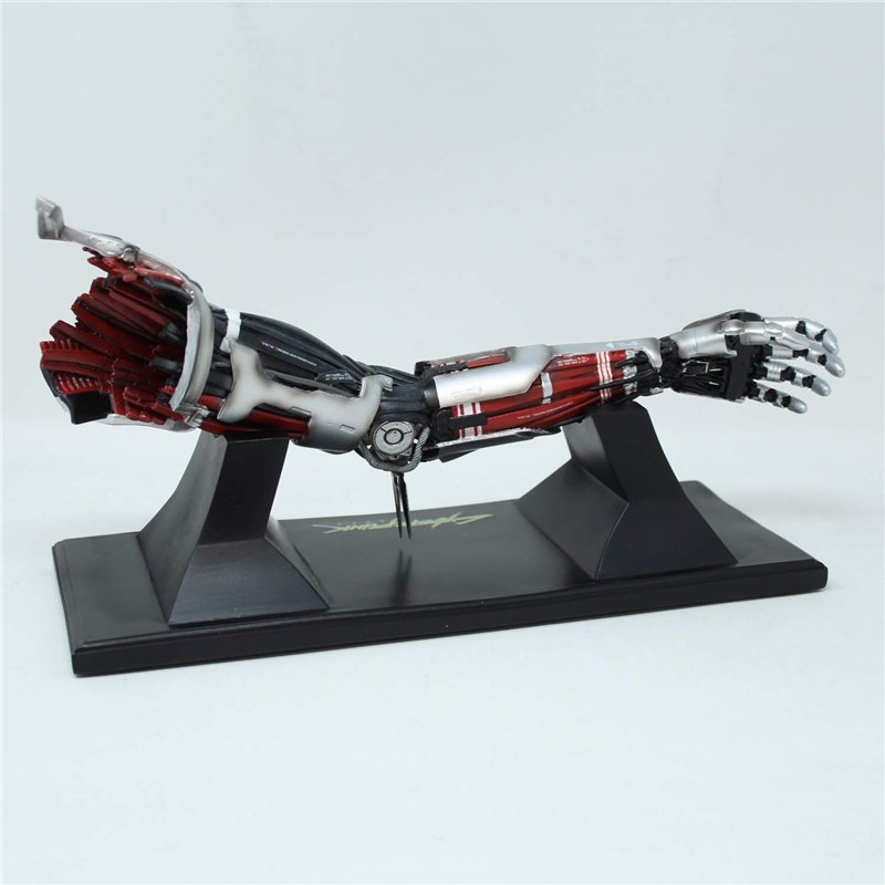Image secondaire de NEAMEDIA THE CHARACTER COMPANY Réplique 1/2 Bras Johnny Silverhand Cyberpunk 2077, Licence Officielle, Statue en Résine, 30cm, D