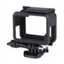 QIMEI-SHOP Cadre Boîtier Protection Compatible avec GoPro Hero7/(2018)/6/5 Coque Bordure avec Prise et vis Mobiles Amovibles Noi