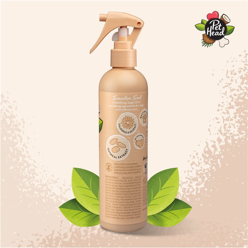 Image secondaire de Pet Head Sensitive Soul Spray Désodorisant pour Chien | Parfum de Noix de Coco | Spray de Toilettage pour Les Peaux Sensibles | 