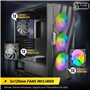 Boîtier Moyen Tour ATX Dark Fleet DF700 Flux RGB avec Panneau Vitré, Noir