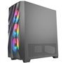 Boîtier Moyen Tour ATX Dark Fleet DF700 Flux RGB avec Panneau Vitré, Noir