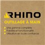 RHINO - Pince multiprise 250 mm entrepassée universelle - Fabriqué en Acier (Chrome Vanadium) - Longueur 250 mm - Permet de serr