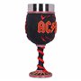 Nemesis Now AC/DC Verre à vin Haute Tension Rock and Roll avec Cornes d'éclairage Noir