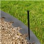 IDMarket - Bordurette de Jardin Flexible 10 M Gris Anthracite Hauteur 5 CM + 30 piquets