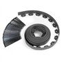 IDMarket - Bordurette de Jardin Flexible 10 M Gris Anthracite Hauteur 5 CM + 30 piquets