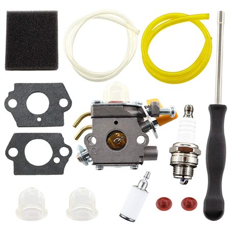 MCHNIC Kit de carburateur pour Ryobi RBC30SET RLT30CET RHT2660DA RLT26CDS RBC26SES Remplace Zama C1U-H60 308054003 985624001 ave