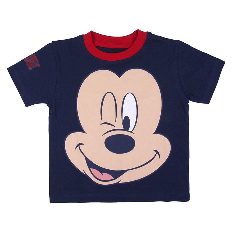 Image secondaire de CERDÁ LIFE'S LITTLE MOMENTS Pijama Verano de Mickey Mouse de Color Azul-Licencia Oficial Disney and Toddler Pyjama Bottoms, Rojo