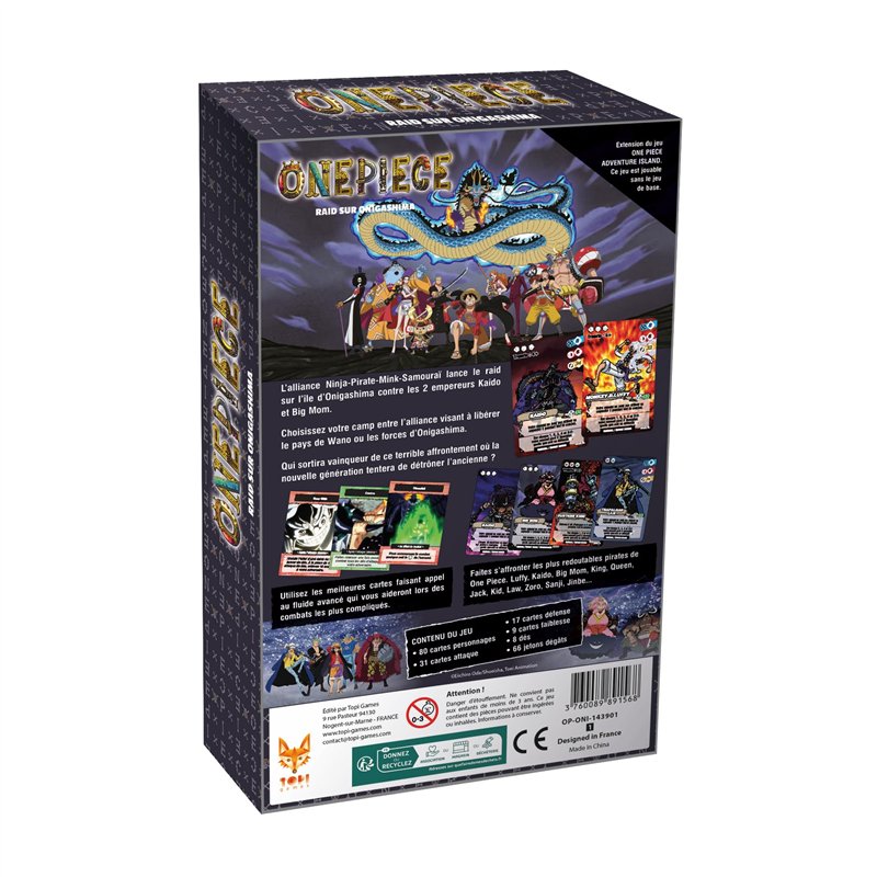 Image secondaire de Topi Games | Jeu One Piece Raid sur Onigashima | Jeu de Société Stratégique | Affrontez Kaido et Big Mom ou Rejoignez l’Alliance