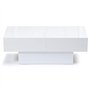 IDMarket - Table Basse coulissante rectangulaire Marta Bois Blanc