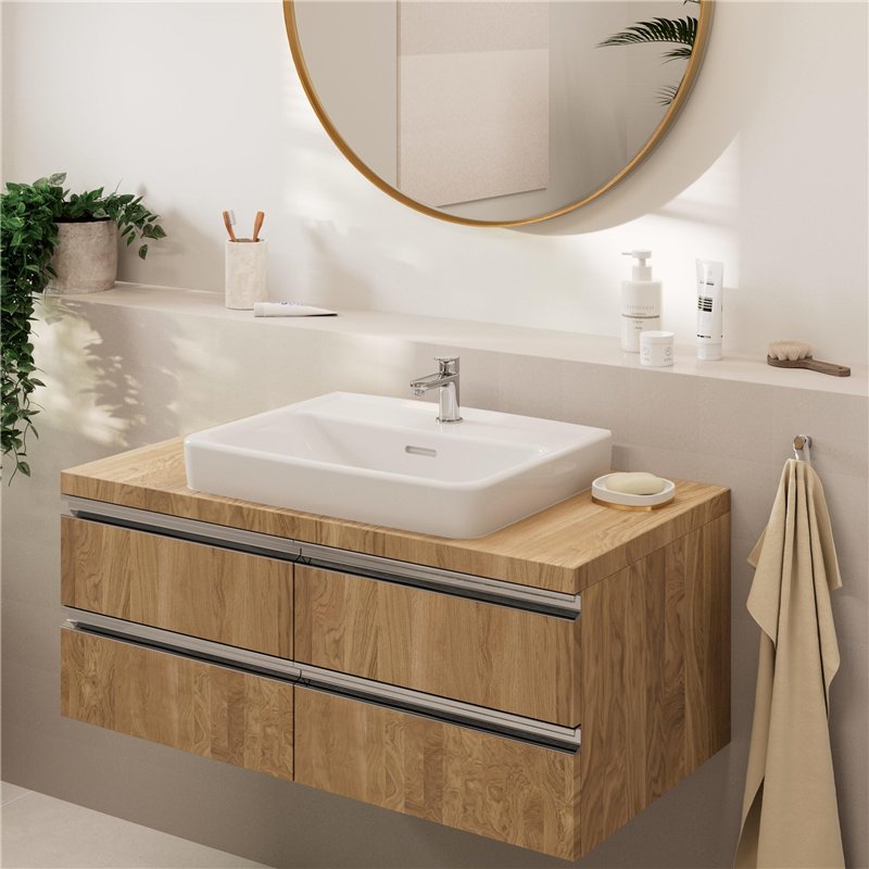 Image secondaire de hansgrohe Vernis Blend - Mitigeur de lavabo eau froide sans tirette ni vidage, Robinet de salle de bain avec hauteur sous bec 59