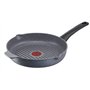 Tefal Poêle grill 26 cm, Induction, Revêtement antiadhésif Minéralia, Fonte d'aluminium, Becs verseurs, Indicateur de cuisson Th