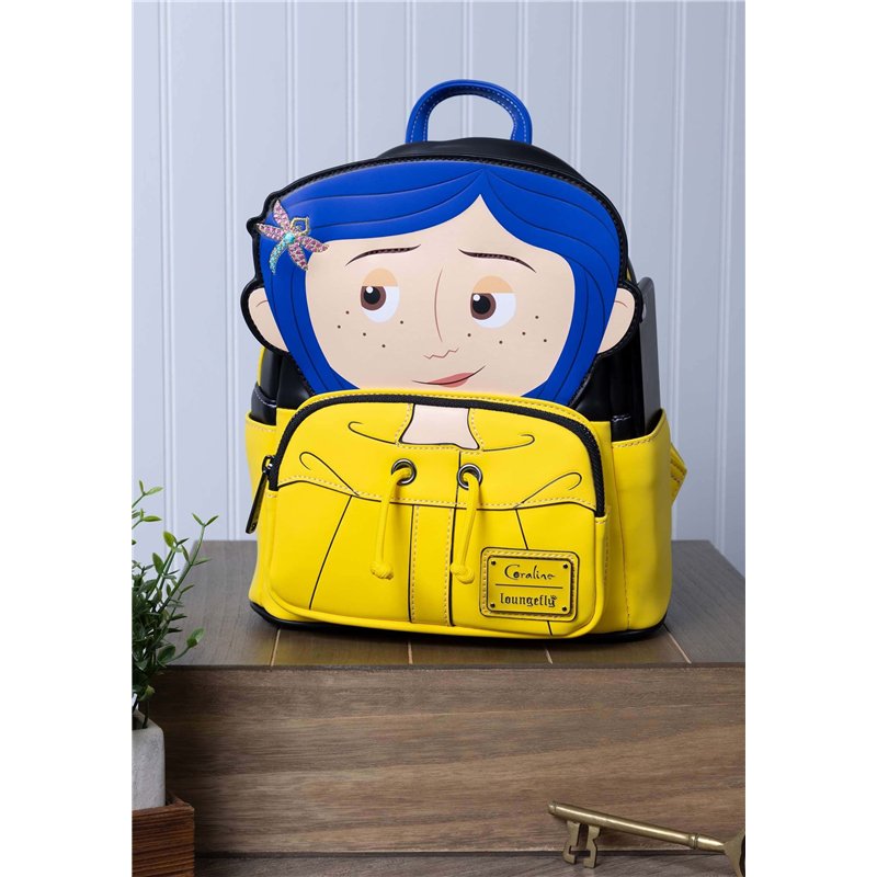 Image secondaire de Loungefly Laika Coraline Raincoat Cosplay Womens Double Strap Shoulder Bag Purse
