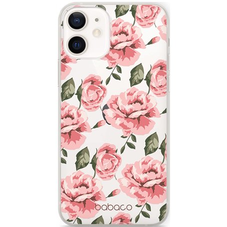 BABACO ERT Group Coque de téléphone Portable pour Apple Iphone 12 Mini Original et sous Licence Officielle Motif Flowers 013 Par