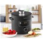 Moulinex Epic Turbo Cuisine CE7548 Autocuiseur électrique 1090 W 10 programmes automatiques panier vapeur, Métal, Noir