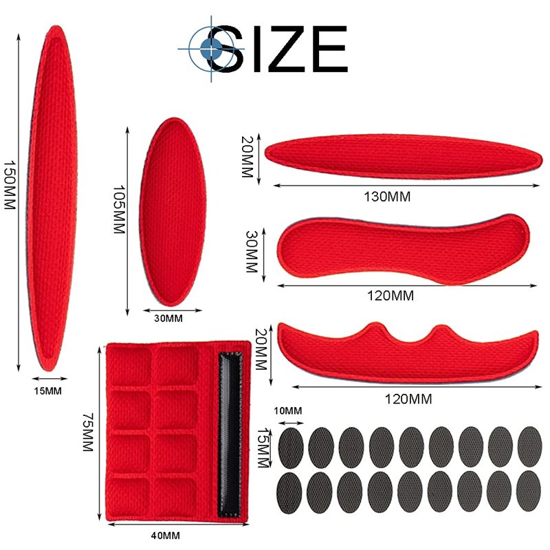 Image secondaire de mohito Coussinet de Casque de Vélo, 2 Set Mousse Casque Velo Coussinets Anti-Collision Casque Rembourrage Kit de Rembourrage pou