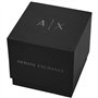 Armani Exchange Montre pour homme, mouvement à trois aiguilles, boîtier en acier inoxydable doré de 44 mm avec bracelet en acier