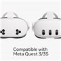 Étui de Transport Compact Meta Quest Compatible avec Meta Quest 3/3S Nouveau Design Compact pour Le Casque Quest 3/3S Les manett