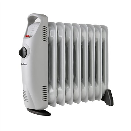 SUPRA OLIA 1000 Radiateur à huile, 1000 W, 10 m², thermostat mécanique, sécurité contre la surchauffe, poignée de transport, poi