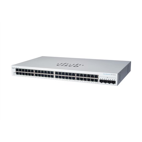 Cisco Commutateur Intelligent Business CBS220-48FP-4X | 48 Ports GE | PoE complète | Ports SFP+ 4 x 10G | Garantie matérielle li