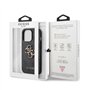 Guess GUHCP13L4GMGGR Coque de Protection pour iPhone 13 Pro/13 6,1" avec Logo en métal 4G Gris