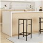 IDMarket - Lot de 4 tabourets de Bar Detroit Design Industriel