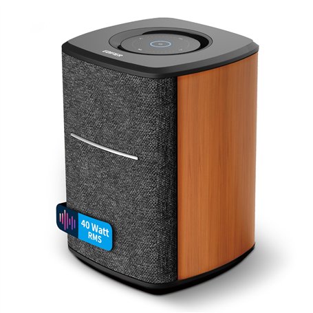 Edifier MS50A - Haut-Parleur WiFi Samrt avec Bluetooth et Fonction stéréo sans Fil Fonctionne avec Amazon Alexa, Apple AirPlay 2