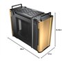 COUGAR GAMING | BOITIER PC GAMING | DUST 2 DESERT SAND - Boîtier Mini-ITX - Pro-cooling - Zones de ventilation indépendantes - C