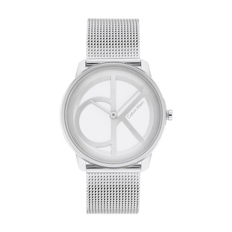 Calvin Klein Montre Analogique à Quartz pour Homme et Femme Collection Iconic Mesh - 35MM avec Bracelet Milanais en Acier Inoxyd