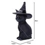 Nemesis Now Cult Cuties Purrah Figurine de Chat sorcière en résine Noir 30 cm
