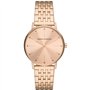 Armani Exchange - Montre à Trois Aiguilles pour Femme, Acier Inoxydable Recyclé à 50 % Au Moins, Couleur Or Rose, AX5581