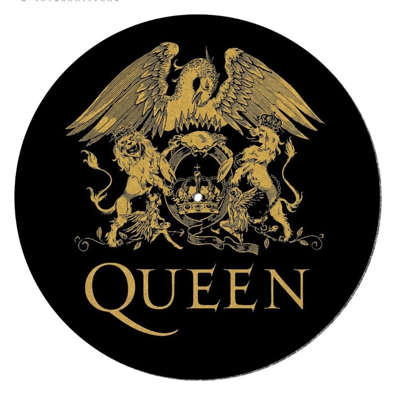 Pyramid International Queen Tapis pour Tourne-Disque pour mixage, grattage DJ et écoute à Domicile (Design Logo) – Produit Offic