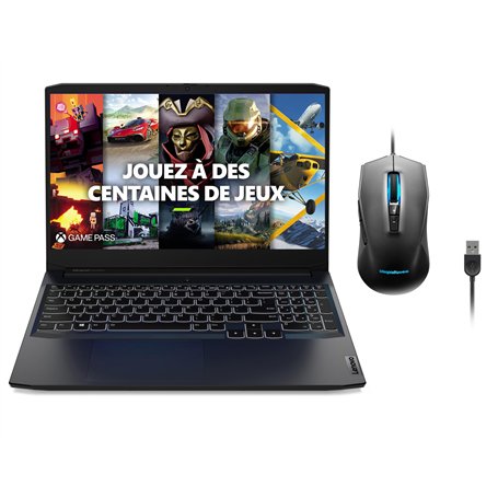 Lenovo IdeaPad Gaming 3 15IHU6 - Ordinateur Portable 15.6’’ FHD 120Hz (Intel Core i5-11320H,RAM 16Go,512Go SSD,NVIDIA RTX 3050 T