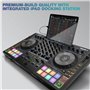Reloop Mixon 8 Pro | 4-Kanal -Contrôleur de performance multiplateforme pour Serato & djay, Jogwheel -Displays & 4 Instant-FX-Ki