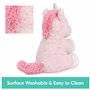 GUND Peluche animée Baby Alora la Licorne, Peluche sensorielle Qui Chante, Chante des comptines sur l'alphabet et Les Chiffres,