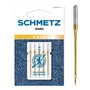 SCHMETZ Aiguilles pour machines à coudre | 5 Aiguilles Gold Jeans | 130/705 H-JT | Grosseur d'aiguille 90/14 | utilisables sur t