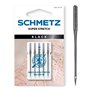 SCHMETZ Aiguilles pour machines à coudre | 5 Aiguilles Black Super Stretch | HAx1 SP SU | Grosseur d’aiguille 90/14 | utilisable