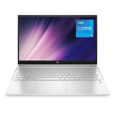 HP Pavilion 15-eg2000sf PC Portable 15.6" FHD (Intel Core i5-1235U, RAM 16 Go, SSD 512 Go, AZERTY, Windows 11 Famille en Mode S)