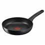 Tefal G28804 Hard Titanium On Poêle à frire, 24 cm, en aluminium, revêtement antiadhésif inoffensif, indicateur de température,