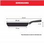 Tefal G28804 Hard Titanium On Poêle à frire, 24 cm, en aluminium, revêtement antiadhésif inoffensif, indicateur de température,