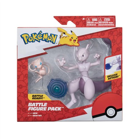 Pokémon Figurine Jouet 2-Pack Mew & Mewtwo Figurine 5-10 cm - Nouveau Officielle Jouet