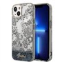 Guess Coque Rigide pour iPhone 14 Plus 6,7" G - Grise, Toile De Jouy, Waterproof et Isolant Thermique