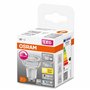 OSRAM Lampe LED dimmable Superstar avec un rendu des couleurs particulièrement élevé (CRI90), GU10-base, verre clair ,Blanc chau
