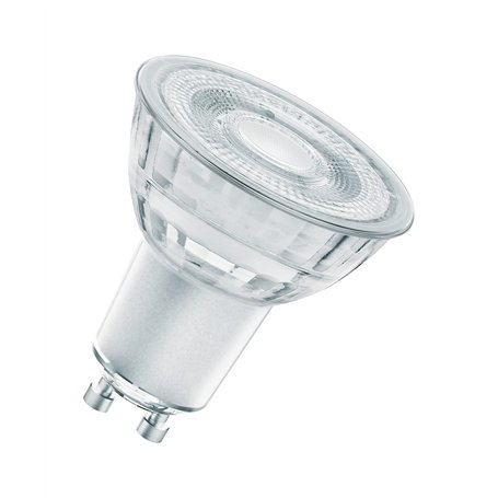 OSRAM Lampe LED dimmable Superstar avec un rendu des couleurs particulièrement élevé (CRI90), GU10-base, verre clair ,Blanc froi