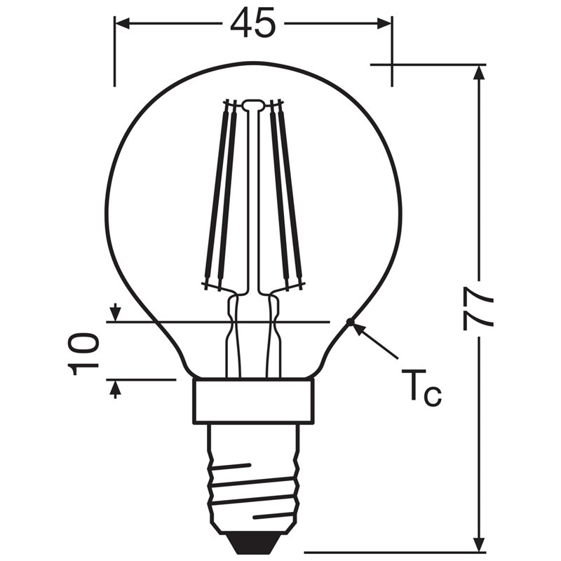 Image secondaire de OSRAM Lampe LED dimmable Superstar avec un rendu des couleurs particulièrement élevé (CRI90), E14-base, Aspect filament ,Blanc c
