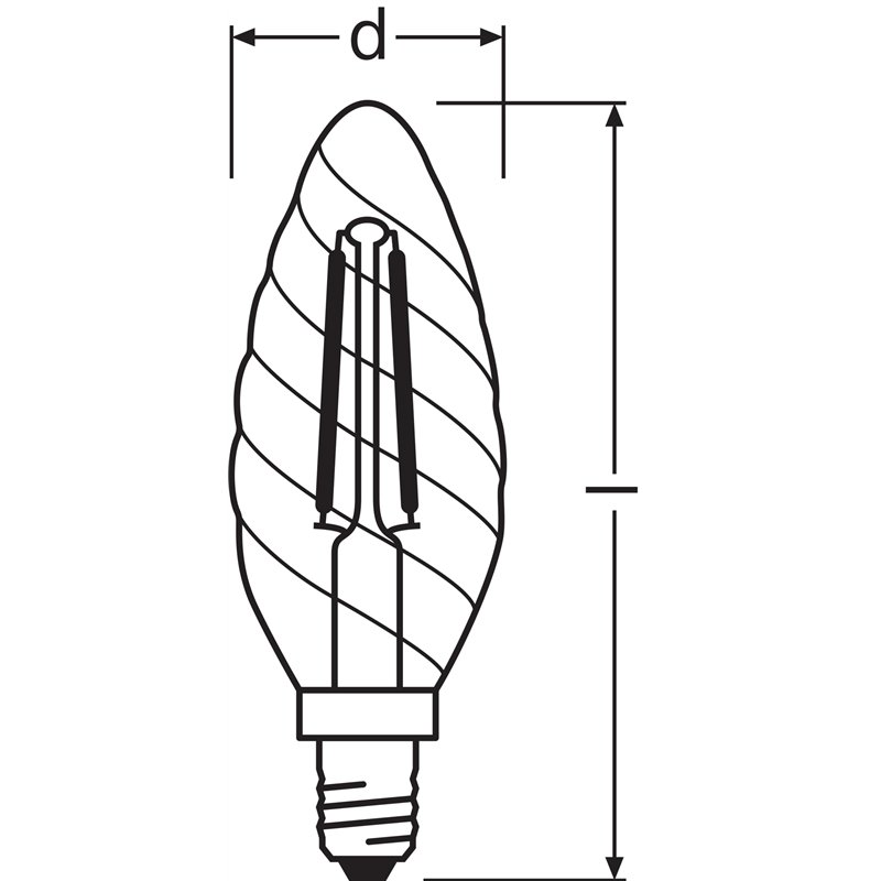 Image secondaire de OSRAM Lampe LED dimmable Superstar avec un rendu des couleurs particulièrement élevé (CRI90), E14-base, Aspect filament ,Blanc f