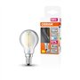 OSRAM Lampe LED dimmable Superstar avec un rendu des couleurs particulièrement élevé (CRI90), E14-base, Aspect filament ,Blanc f