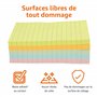 Amazon Basics Carrée blocs de feuillets autocollants lignés, Lot de 5, Couleurs assorties, 102 x 152 mm