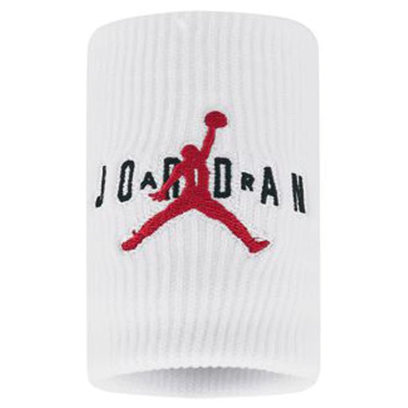 Jordan Jumpman Terry Wristbands Poignets Tergisudore Tennis Basket Sport (Noir - Rouge)
