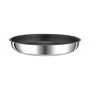 TEFAL Ingenio Preference Poêle 26 cm, Induction, Revêtement antiadhésif, Acier inoxydable, Empilable, Indicateur de température,