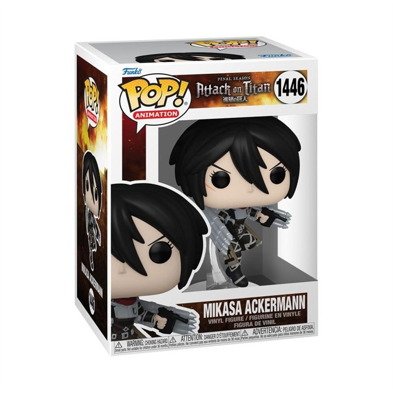 Image secondaire de Funko Pop! Animation: AOT - Mikasa Ackerman - Attack on Titan - Figurine en Vinyle à Collectionner - Idée de Cadeau - Produits O